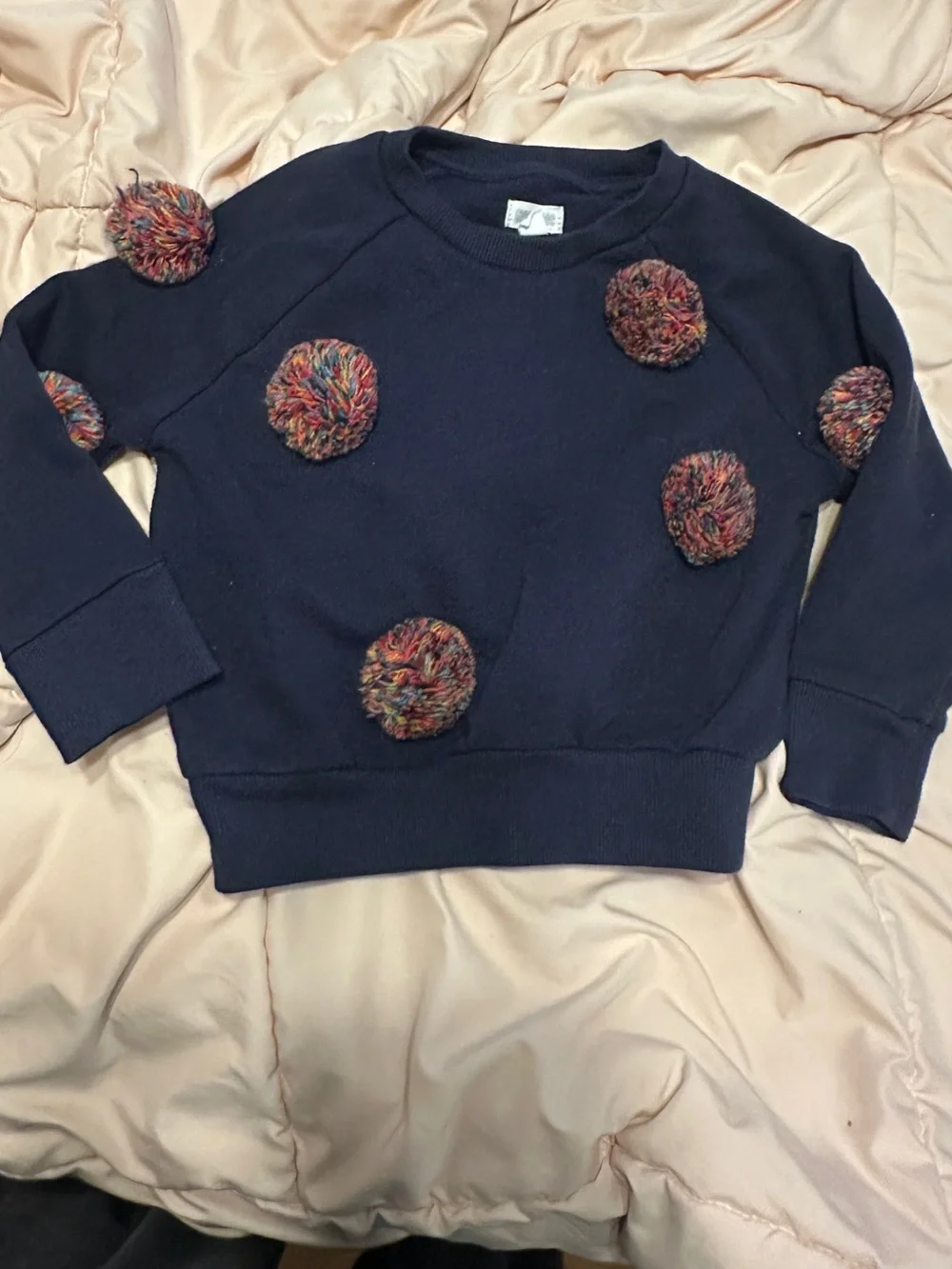 Gymboree Pom Pom Sweatshirt Old Navy Jeans Girls Size 4 4T Outfit